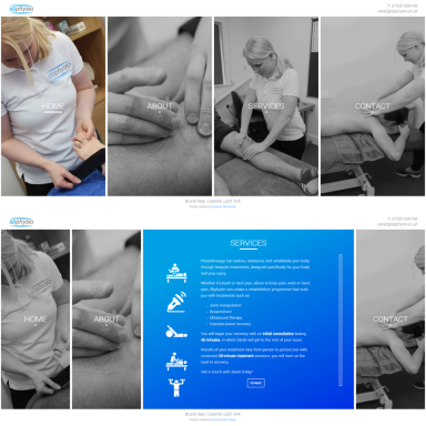 Website made for Leicester's SB Physio