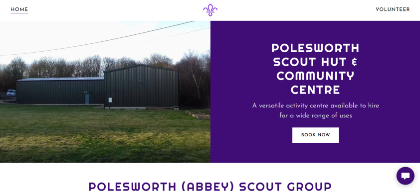 Website made for Polesworth Scouts Group