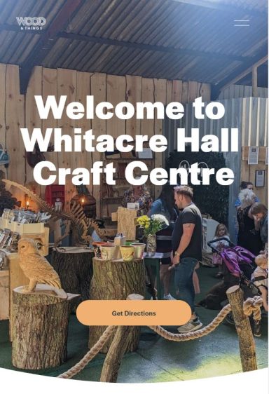 Website made for Whitacre Hall Craft Centre